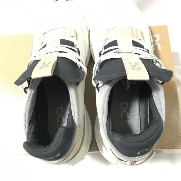 👟O.N Running Cloudnova Women Shoes White Sand