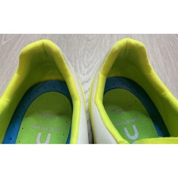 On Running Shoes Cloudflash Speed Athletic Sneaker Men 12.5 Neon‎ White Training