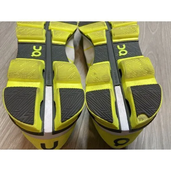 On Running Shoes Cloudflash Speed Athletic Sneaker Men 12.5 Neon‎ White Training