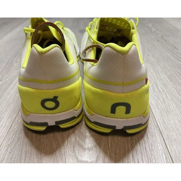 On Running Shoes Cloudflash Speed Athletic Sneaker Men 12.5 Neon‎ White Training