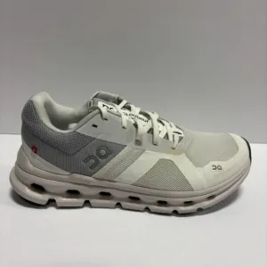 On Women’s Cloudrunner White/Frost Running Shoes, Size 7.5 Wide
