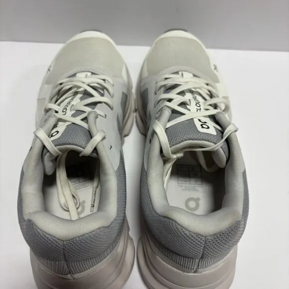 On Women’s Cloudrunner White/Frost Running Shoes, Size 7.5 Wide