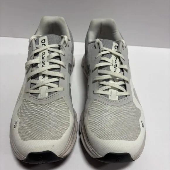 On Women’s Cloudrunner White/Frost Running Shoes, Size 7.5 Wide