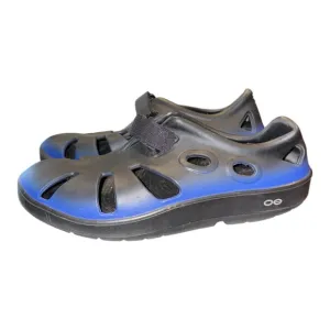 Oofos Croc Water/Fishing Shoe Blue/Black Size Men’s 8, Women’s 10 BB3