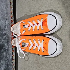 Orange Chuck Taylor All Star Canvas Unisex Low Top Shoes New!