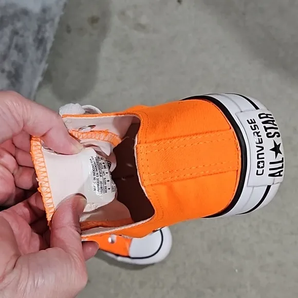 Orange Chuck Taylor All Star Canvas Unisex Low Top Shoes New!
