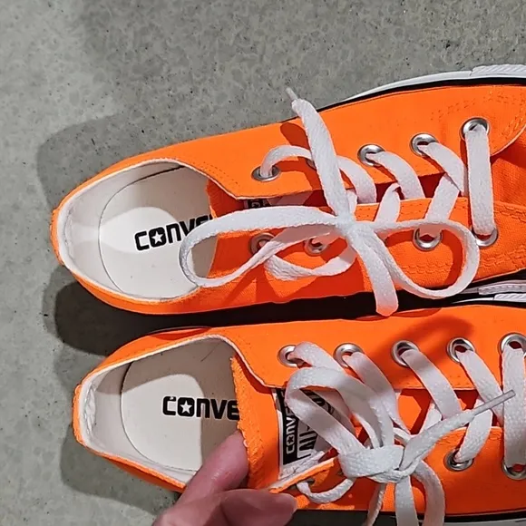 Orange Chuck Taylor All Star Canvas Unisex Low Top Shoes New!