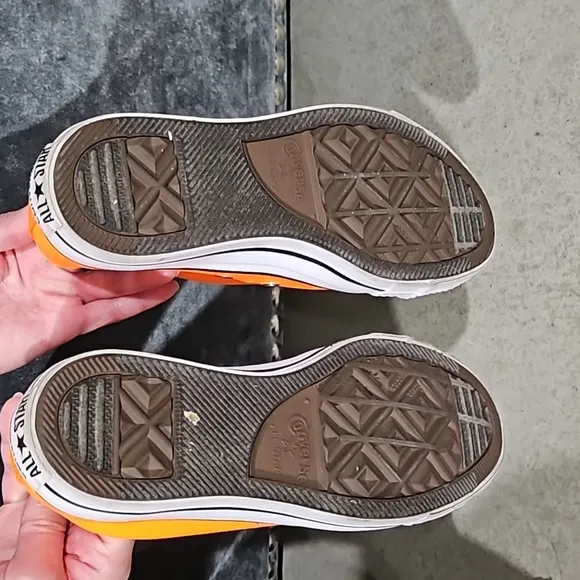 Orange Chuck Taylor All Star Canvas Unisex Low Top Shoes New!