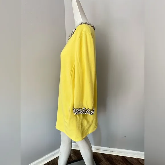 Oscar de la Renta Crystal Embellished Shift Dress