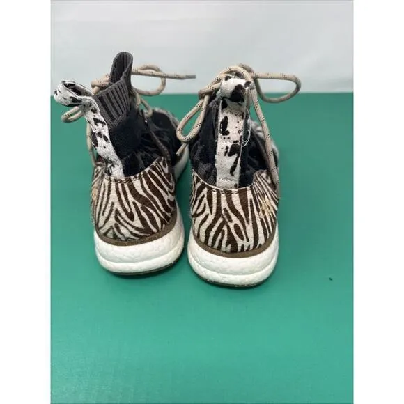 OTBT Hybrid Women's Size 8.5 Shoes Beige Black Animal Print Sneakers NEW