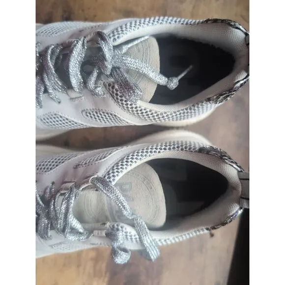 P448 Unisex High Top Sneakers White Print Mens 9-9.5 US 42 EU Womens‎ 11-11.5