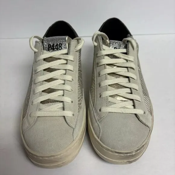 P448 Women’s John Low Top Sneakers Beige, Size EUR 38, US 7.5-8 M