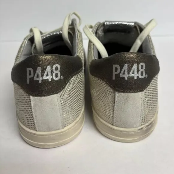 P448 Women’s John Low Top Sneakers Beige, Size EUR 38, US 7.5-8 M