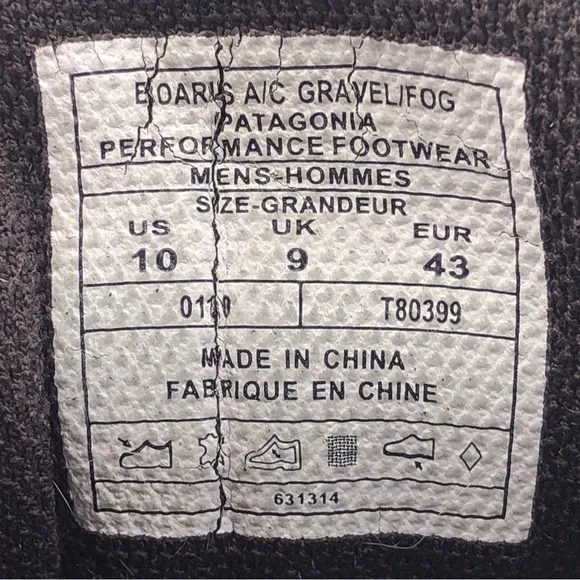 Patagonia Boaris A/C Leather Trail Shoes 10