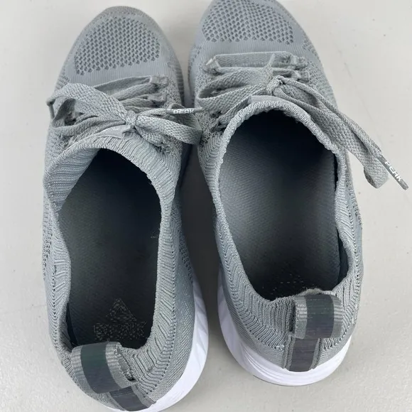 PEAK Shoes Mens 9.5 Gray Sport Lightweight Comfortable Slip On Running