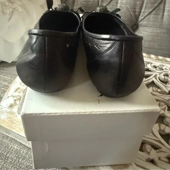 Pedro Garcia Leather Skull Flats Shoes Women’s 6