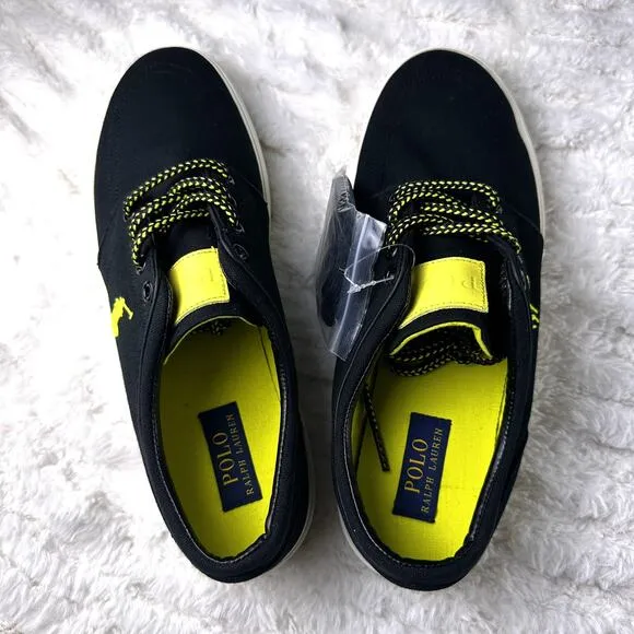 Polo Ralph Lauren Faxon Low Black Lifestyle Shoes Men’s size 11.5D