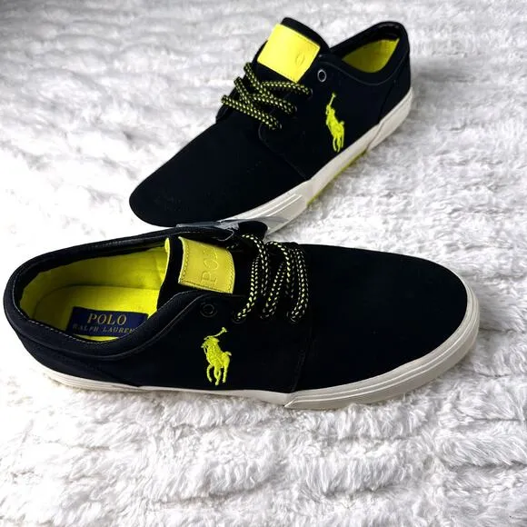 Polo Ralph Lauren Faxon Low Black Lifestyle Shoes Men’s size 11.5D