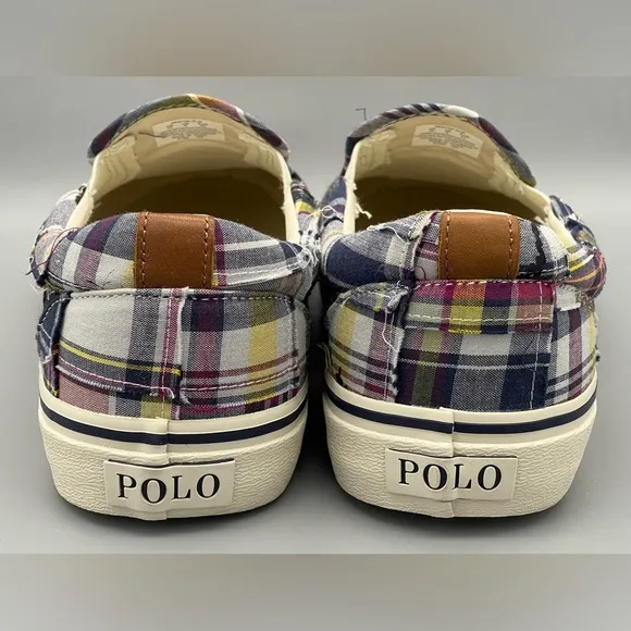 Polo Ralph Lauren Keaton Pony Slip-On Tiger Patchwork Shoes Men’s Size 10 NEW