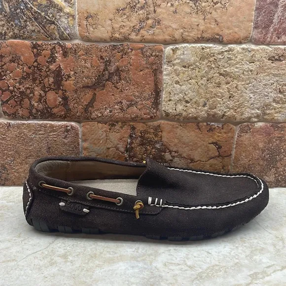 Polo Ralph Lauren Men’s Loafers Arkley Shoes Leather Suede Brown Size 9D