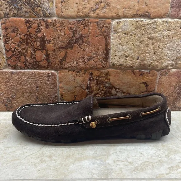 Polo Ralph Lauren Men’s Loafers Arkley Shoes Leather Suede Brown Size 9D