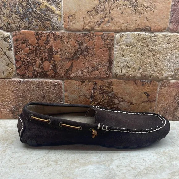 Polo Ralph Lauren Men’s Loafers Arkley Shoes Leather Suede Brown Size 9D