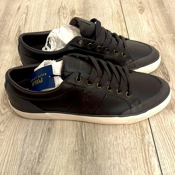 Polo Ralph Lauren Men’s size 10 Dark Brown shoes NWT