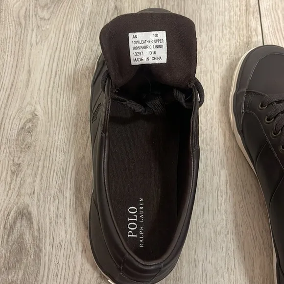 Polo Ralph Lauren Men’s size 10 Dark Brown shoes NWT