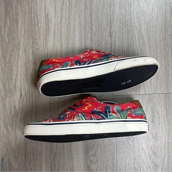 Polo Ralph Lauren shoes men’s size 10.5 red Hawaiian Floral Thornton III