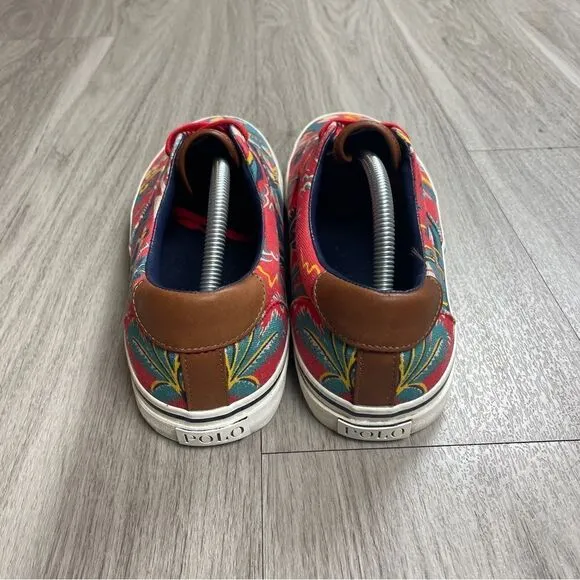 Polo Ralph Lauren shoes men’s size 10.5 red Hawaiian Floral Thornton III