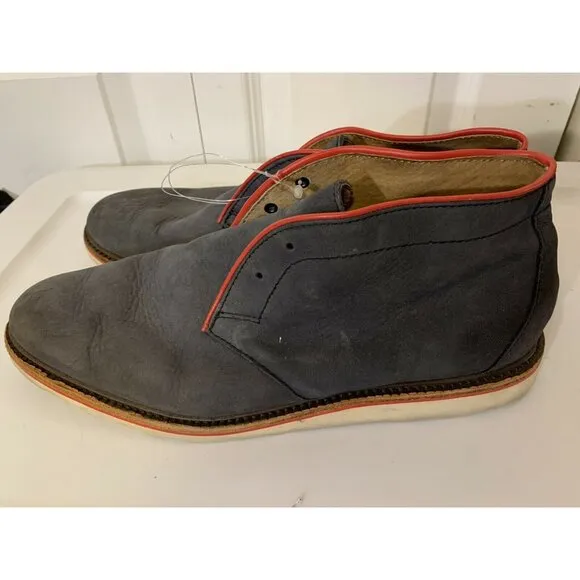 Polo Ralph Lauren 'Whiston' Chukka Boot Shoes Men’s Sz 10.5D‎ Gray No Laces