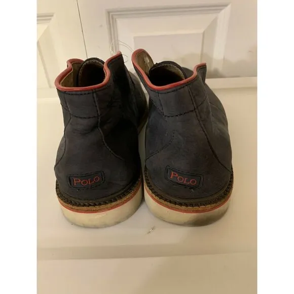 Polo Ralph Lauren 'Whiston' Chukka Boot Shoes Men’s Sz 10.5D‎ Gray No Laces
