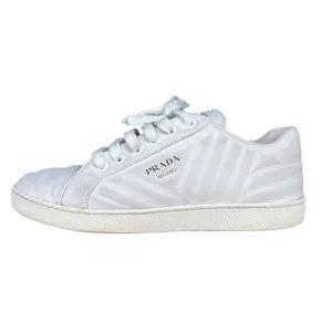 Prada Quilted Leather Logo Sneakers Women’s 37.5