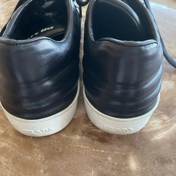 Prada Women’s Black Leather Sneakers
