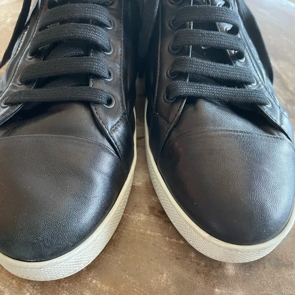 Prada Women’s Black Leather Sneakers