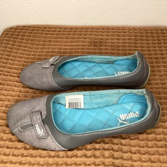 PUMA 90s archive speed Sz 7.5 princess mary jane ballet leather‎ flats shoes Y2K