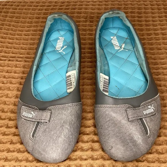 PUMA 90s archive speed Sz 7.5 princess mary jane ballet leather‎ flats shoes Y2K