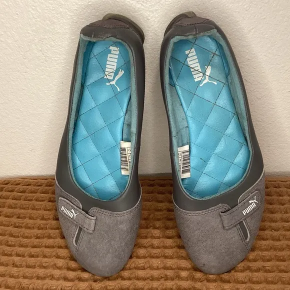 PUMA 90s archive speed Sz 7.5 princess mary jane ballet leather‎ flats shoes Y2K