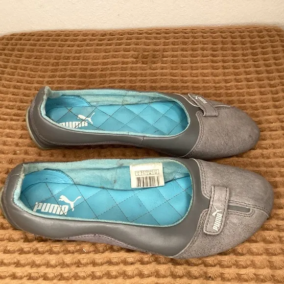 PUMA 90s archive speed Sz 7.5 princess mary jane ballet leather‎ flats shoes Y2K