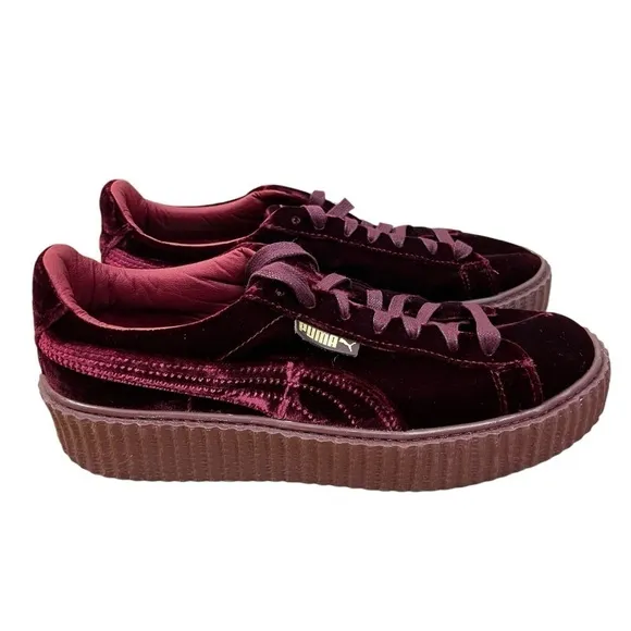 Puma Fenty By Rihana red velvet Shoes Size 9