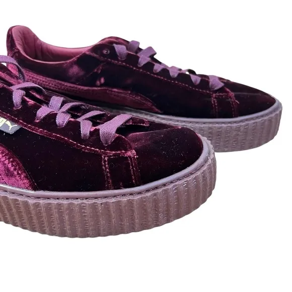 Puma Fenty By Rihana red velvet Shoes Size 9