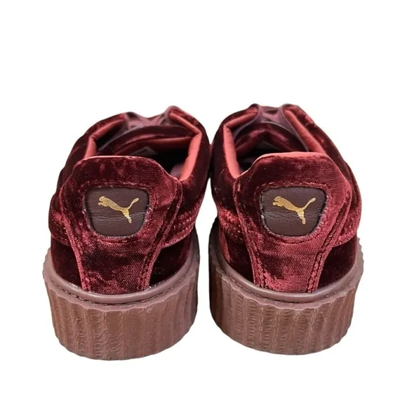 Puma Fenty By Rihana red velvet Shoes Size 9