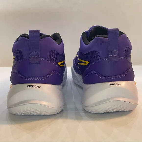 Puma Playmaker Pro Basketball Shoes Lakers Purple Gold 377572-08 Men’s Size 10