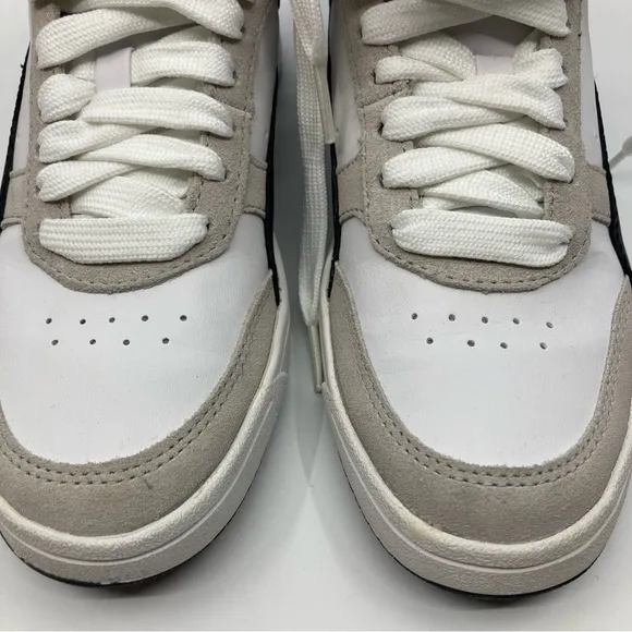 Puma Rebound Street V2 shoes sneakers high tops lace up shoes gray white 5C