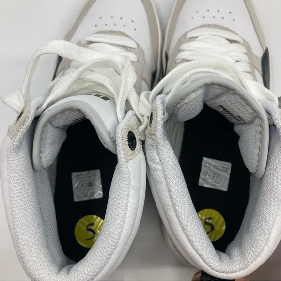 Puma Rebound Street V2 shoes sneakers high tops lace up shoes gray white 5C