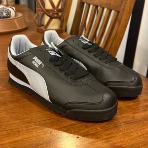 Puma Roma Basic shoes sneakers black grey Men’s Size 7.5 new