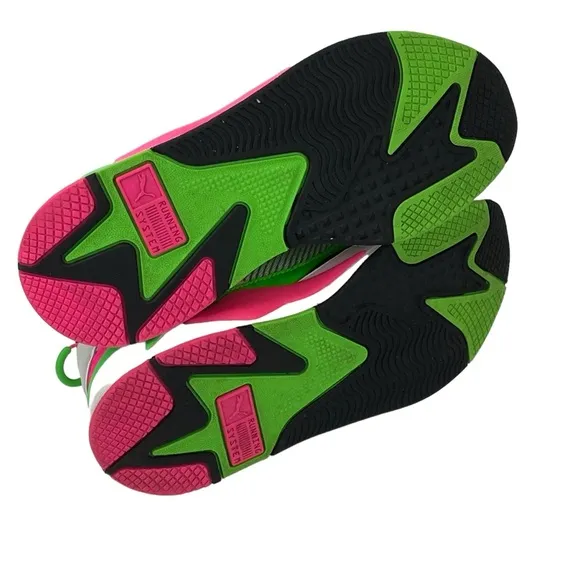 Puma RS-X Tracks MTV Sneakers Men’s 8.5 / Women’s 10 Shoes Neon Green Hot Pink