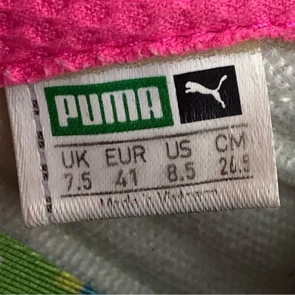 Puma RS-X Tracks MTV Sneakers Men’s 8.5 / Women’s 10 Shoes Neon Green Hot Pink