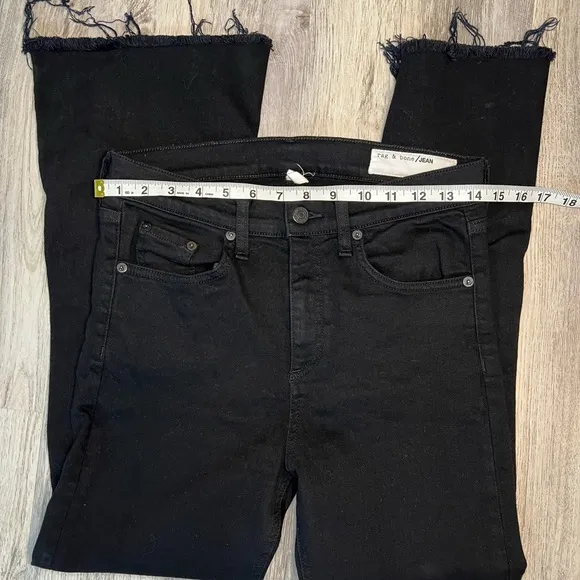 Rag &amp; Bone 10 inch crop flare Black Women’s Size 28