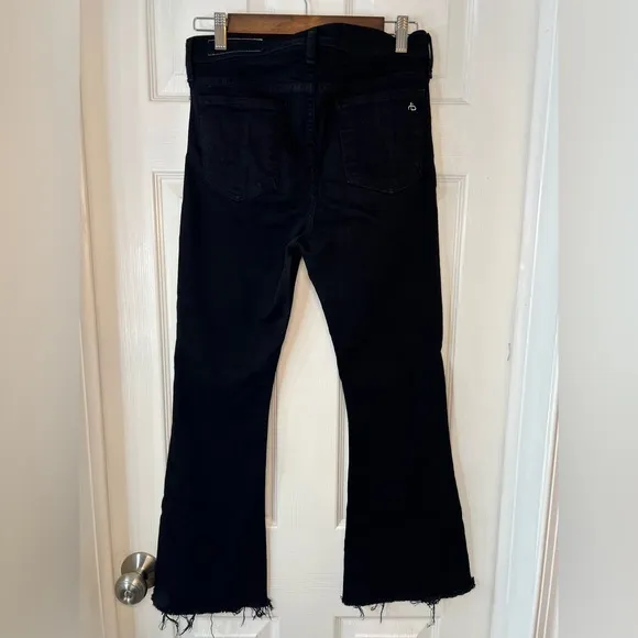 Rag &amp; Bone 10 inch crop flare Black Women’s Size 28